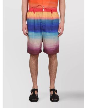 Marni Cotton Tailored Bermuda Shorts - Blue