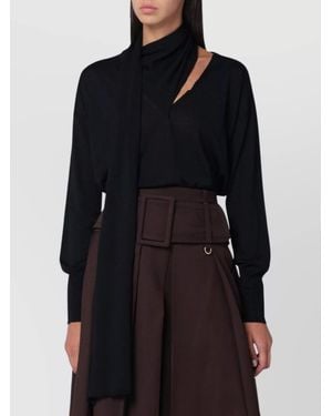 Roberto Collina Wool Blouse - Black