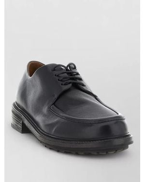 Marsèll Gruboot Derby Shoes Round Toe Textured Sole - Black