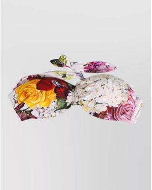 Dolce & Gabbana Floral-Print Bikini Top - Multicolor