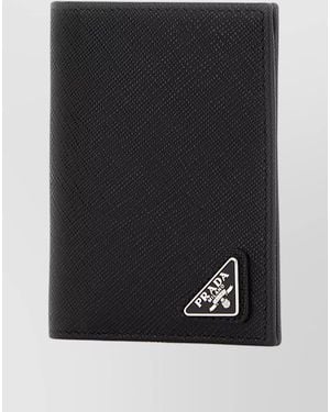 Prada Leather Card Holder - Black