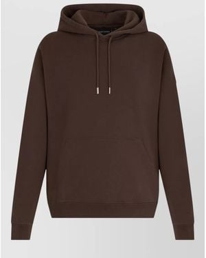 Canada Goose Hooded Cotton Sweatshirt Loose Fit - Brown