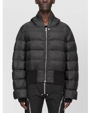 Rick Owens Down Hooded Puffer Jacket - Black