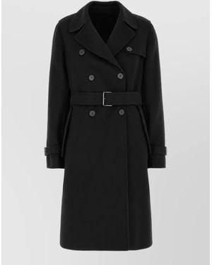 Fendi Wool Blend Fitted Jacket - Black