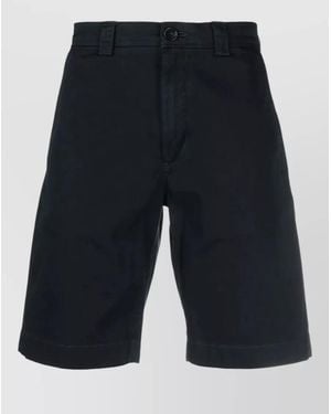 Woolrich Chino Shorts Belt Loops Back Pockets - Blue