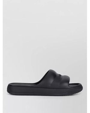 Moncler Rubber Slide Sandals Embossed Logo Strap - Multicolour