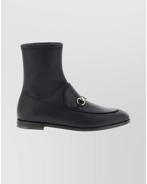 Gucci Leather Ankle Boots - Black