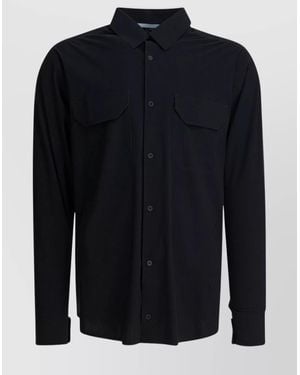 GR10K Long Sleeve Shirt Chest Pockets - Blue