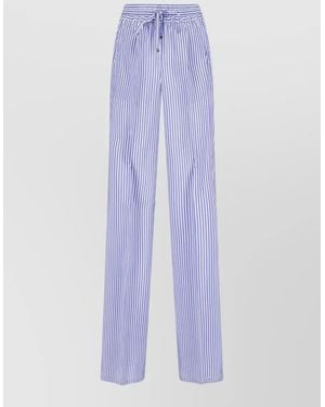 Kiton Lounge Trousers Side Pockets Back Pocket Button - Purple