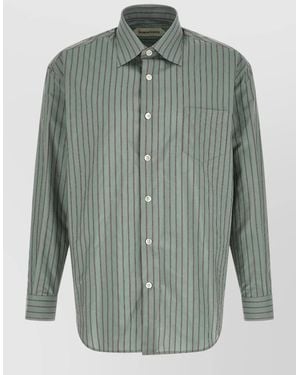 NAMACHEKO Colt Long Sleeve Shirt Button Collar Pocket - Green