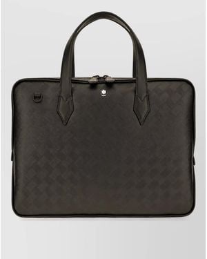 Montblanc Leather Briefcase Ventiquattrore - Black