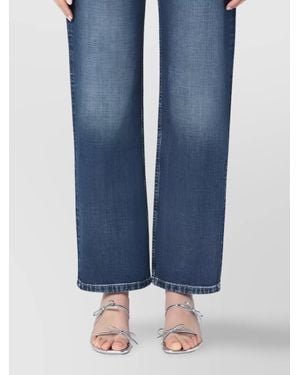 Marc Jacobs Belt Loops Faded Effect Five-Pocket Style Trousers - Blue