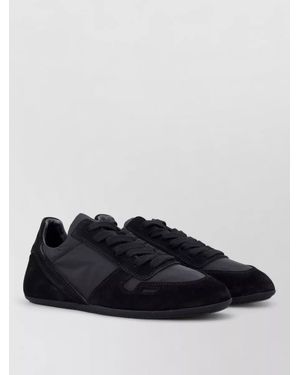 Rick Owens Leather Low-Top Trainers - Black