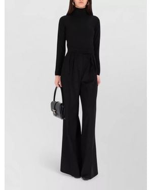 Max Mara Turtleneck Sweater Meana Long Sleeve Slim - Black