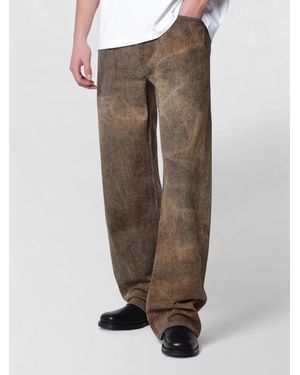 Agolde Wide-Leg Trousers - Brown