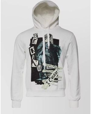 Dolce & Gabbana Caesar Cotton Hooded Pullover Sweater - Gray