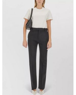Bottega Veneta Cotton Trousers Regular Fit Straight Leg - Multicolour