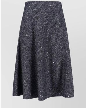 Tagliatore Knee-Length A-Line Skirt - Blue