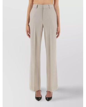 Victoria Beckham Wide-Leg Trousers - Natural
