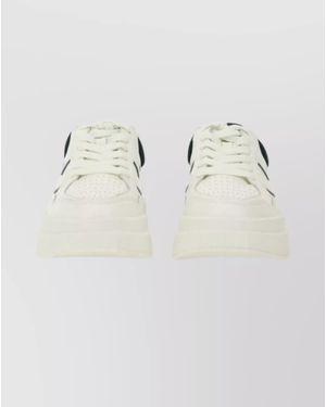 Ash Stylish Sneakers With Chunky Sole And Perforations - Multicolor