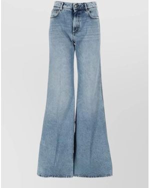 Sportmax Denim Flared Trousers - Blue
