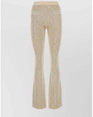 Palm Angels Monogram Trousers - Natural