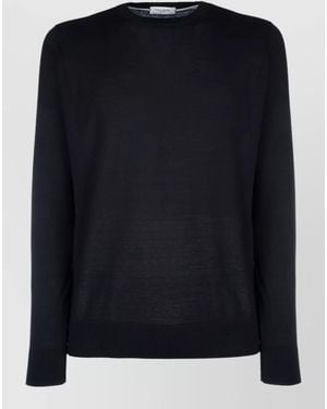 Paolo Pecora Crew Neck Knitwear Long Sleeve Jumper - Black
