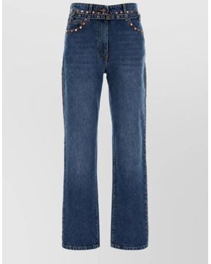Dries Van Noten Denim Straight-Leg Jeans - Blue