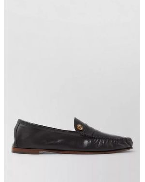 Versace Loafers Tone Hardware Round Toe - Grey