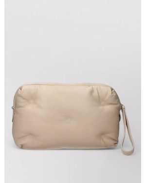 Maison Margiela Leather Clutch Bag - Natural