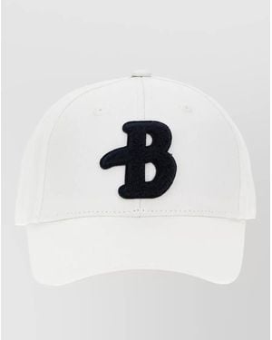Ballantyne Logo Baseball Cap Curved Brim Detail - White