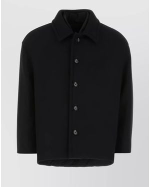 Valentino Garavani Single-Breasted Wool-Blend Coat - Black