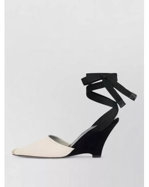 Jacquemus Les Espadrilles Court Shoes Contrast Heel Design - Black