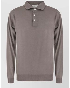 Lardini Polo Sweater - Gray