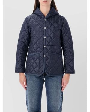 Comme des Garçons Quilted Hooded Puffer Jacket - Blue