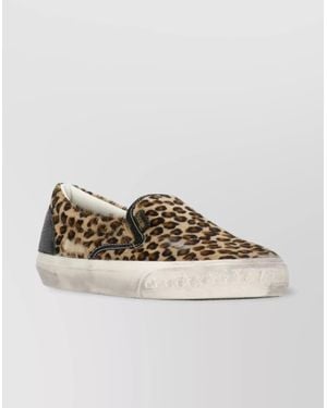 Golden Goose Animalier Low Top Leather Sneakers - Multicolor