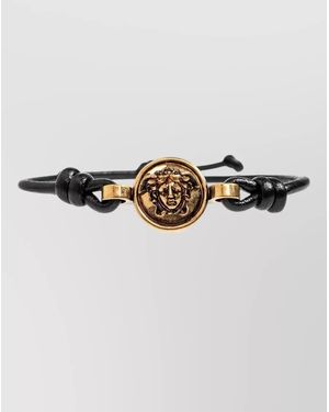 Versace Leather Knotted Bracelet - Multicolour