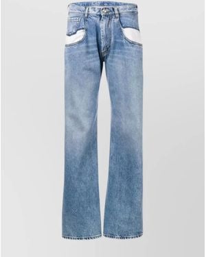 Maison Margiela Denim Low-Rise Straight-Leg Jeans - Blue