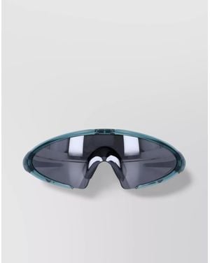 Oakley Sunglasses Curved Temple Wraparound Design - Blue