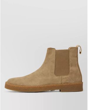 Common Projects Suede Chelsea Boots - Natural
