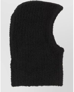 MM6 by Maison Margiela Bouclé Knit Balaclava - Black