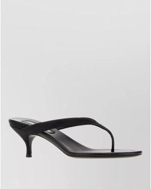 Miu Miu Satin Thong Sandals Open Toe Kitten Heel - Multicolour