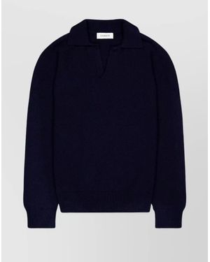 Laneus Knitwear With Long Sleeves And Soft Texture - Blue