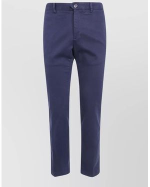 Incotex Chino Pants Slim Fit Mid Rise - Blue
