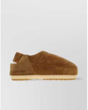 Moon Boot Suede Slingback Sandals - Brown