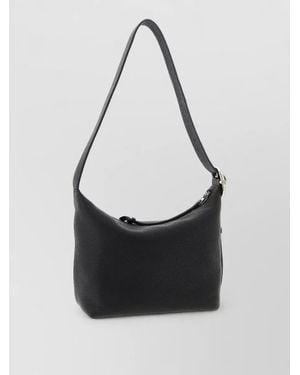 Loewe Loop Cubi M Shoulder Bag Textured - Black