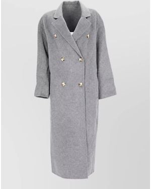 Loulou de Saison Cashmere Wool Fitted Jacket - Grey