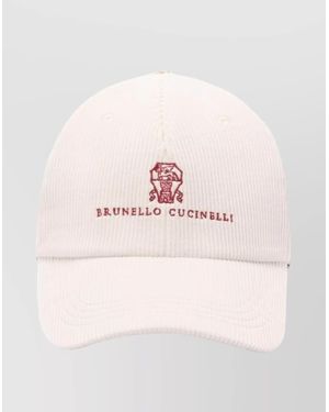 Brunello Cucinelli Logo Cotton Baseball Cap - Pink
