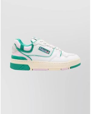 Autry Low Top Sneakers Featuring Contrast Panels - Blue
