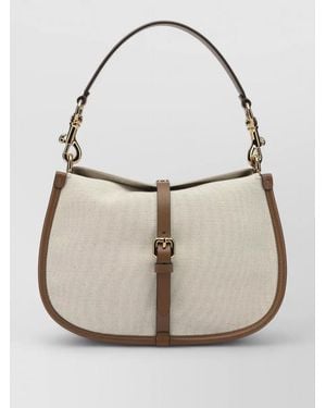Etro Pony Medium Shoulder Bag Hardware Top Handle - Natural